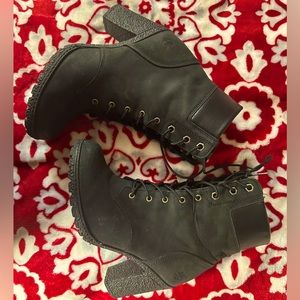 Timberland black ankle boots